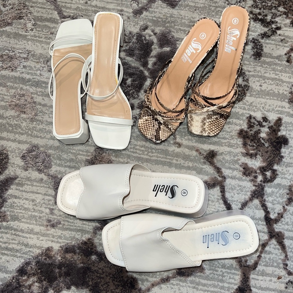 Three pairs shein shoes